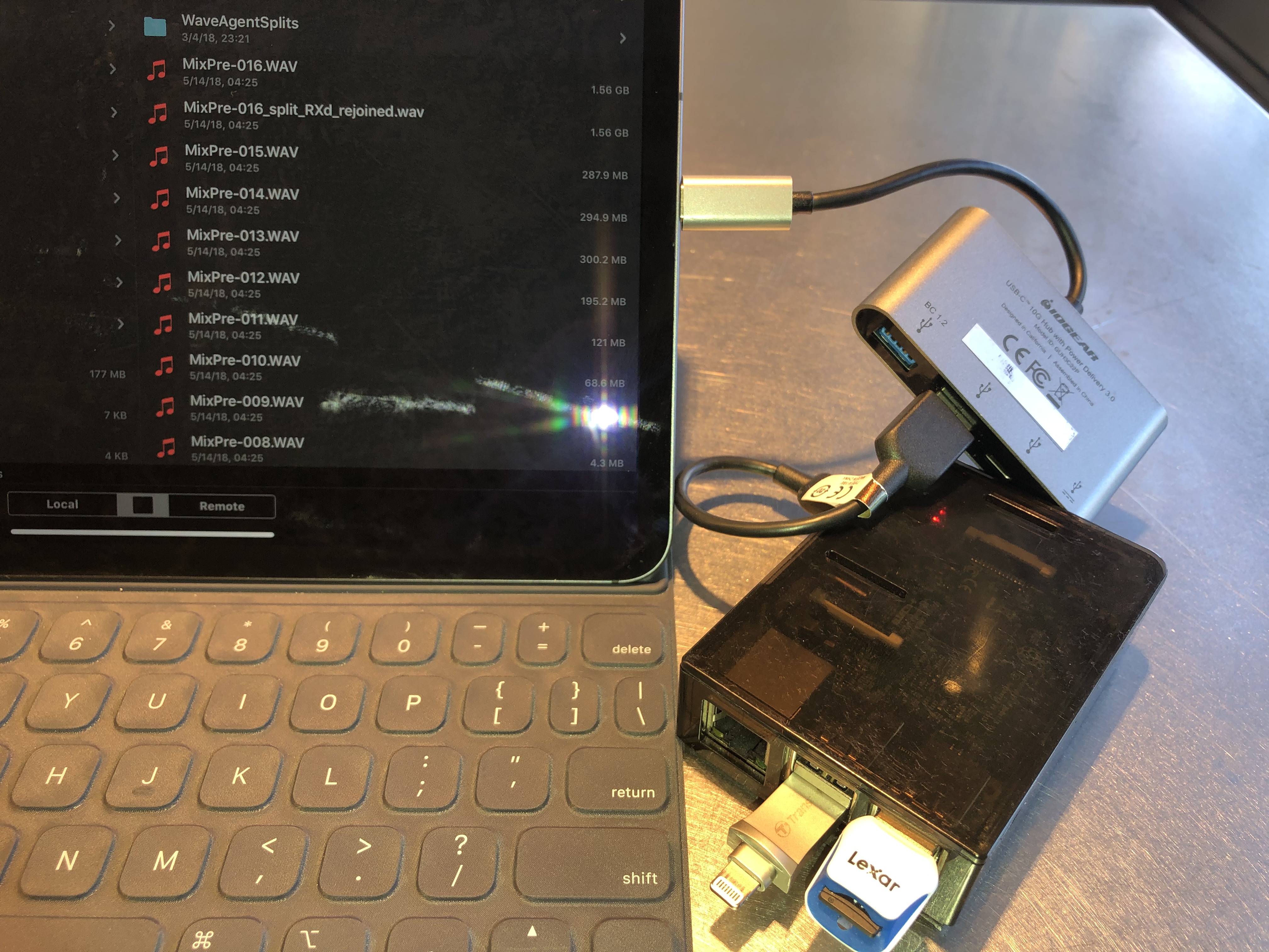 iogear USB-C 10G Hub delivers power from iPad Pro to Raspberry Pi